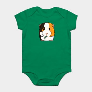 Tri-Color Smooth Coat Guinea Pig Baby Bodysuit